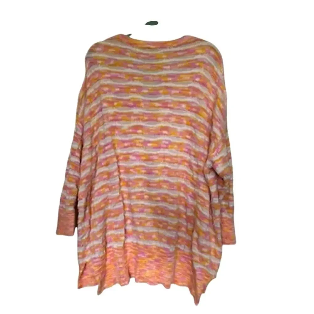 Intimately Free People It’s Unreal Sorbet Striped Oversized Pullover Sweater M